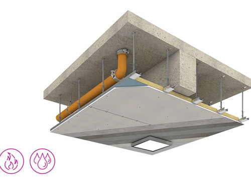 Cementna ploča Cementex - primjena kao strop u eksterijeru